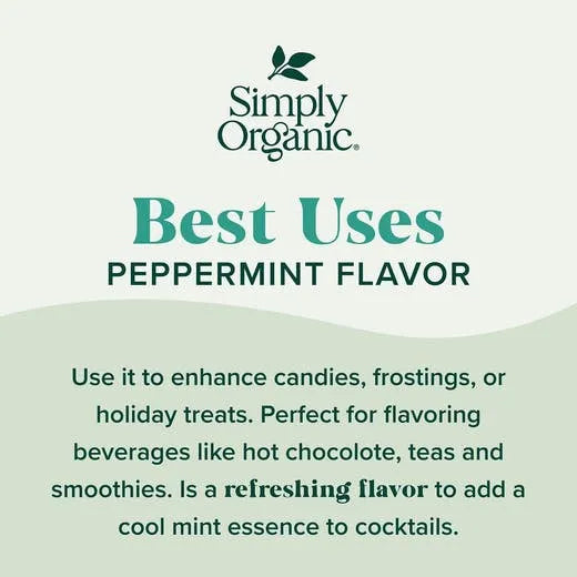 Simply Organic Peppermint Flavor 2 fl. oz.