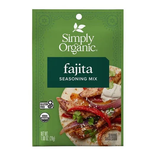 Simply Organic Fajita Seasoning Mix 1.00 oz.