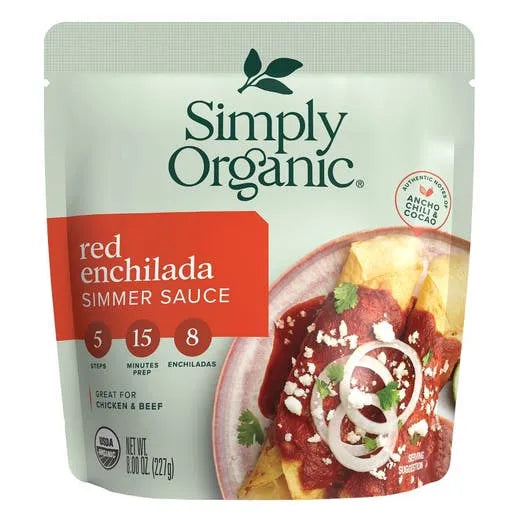 Simply Organic Red Enchilada Simmer Sauce 8.00 fl. oz.