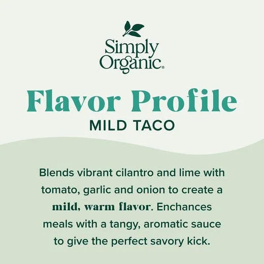 Simply Organic Mild Taco Simmer Sauce 8.00 fl. oz.
