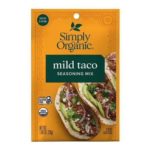 Simply Organic Mild Taco Seasoning Mix 1.00 oz.