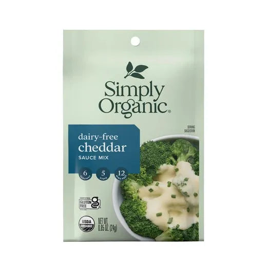 Simply Organic Dairy-Free Cheddar Sauce Mix 0.85 oz.