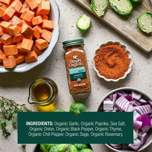 Simply Organic Original Rotisserie Style Seasoning 3.00 oz.
