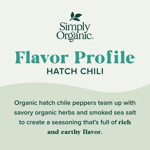 Simply Organic Hatch Chile Finishing Salt 2.61 oz.